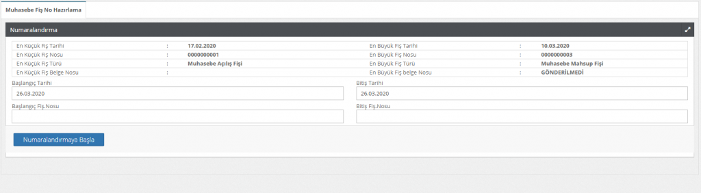 muhasebe fiş oluşturma